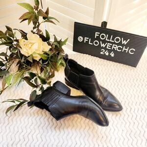 ALEXANDER WANG BLACK LEATHER KORI CUT OUT BLACK BOOTIE SIZE 40 (9.5)